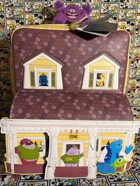 Loungefly Disney Pixar Monsters University OK Fraternity House Mini BackpackNWT